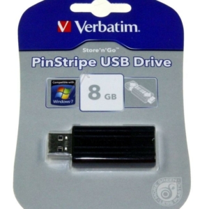 49062 USB DRIVE 2.0 PINSTRIPE 8GB ZWART