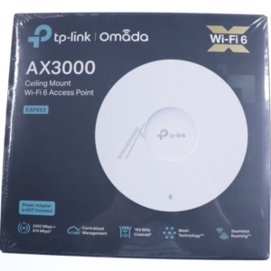 EAP653 TP-LINK EAP653 AX3000 WIFI 6 ACCESSPOINT VOOR PLAFONDMONTAGE 574 MBIT/ S OP 2,4 GHZ 2402 MBIT/ S OP 5 GHZ - ZONDER VOEDING